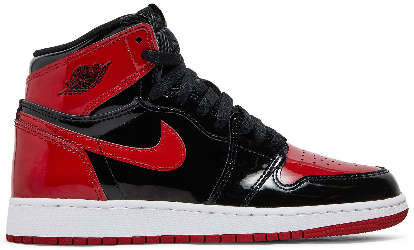 Air Jordan 1 Retro High OG GS 'Patent Bred' | GOAT