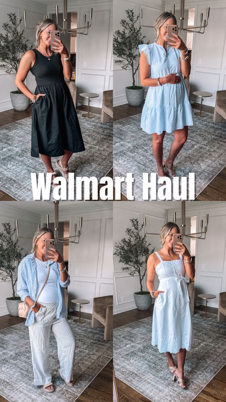 Walmart new arrivals spring haul that is bump-friendly! All under $30! The prettiest dresses and I love the linen pants! 

I am wearing a medium in all! 

#LTKbump #LTKstyletip #LTKfindsunder50