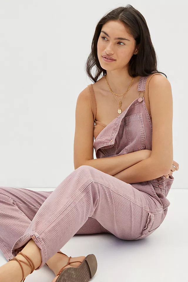 MOTHER The Scrapper Denim Overalls | Anthropologie (US)