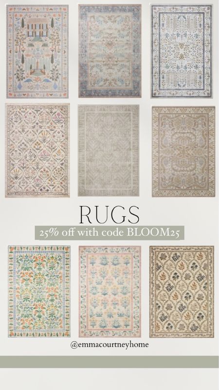 Rifle paper co Memorial Day sales! Love these rugs so much! I have 1 in my office but many of them also make very cute nursery/kid room/play room rugs 

#LTKsalealert #LTKhome #LTKbaby