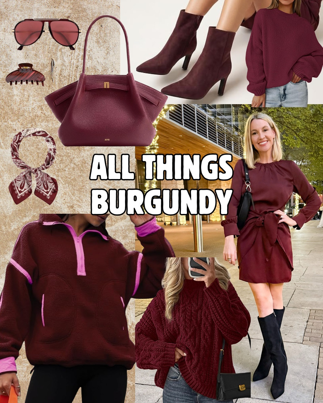 Fall Trends I'm excited about! All things burgundy! 

 #LTKootd #LTKmomlife #LTKSaleAlert