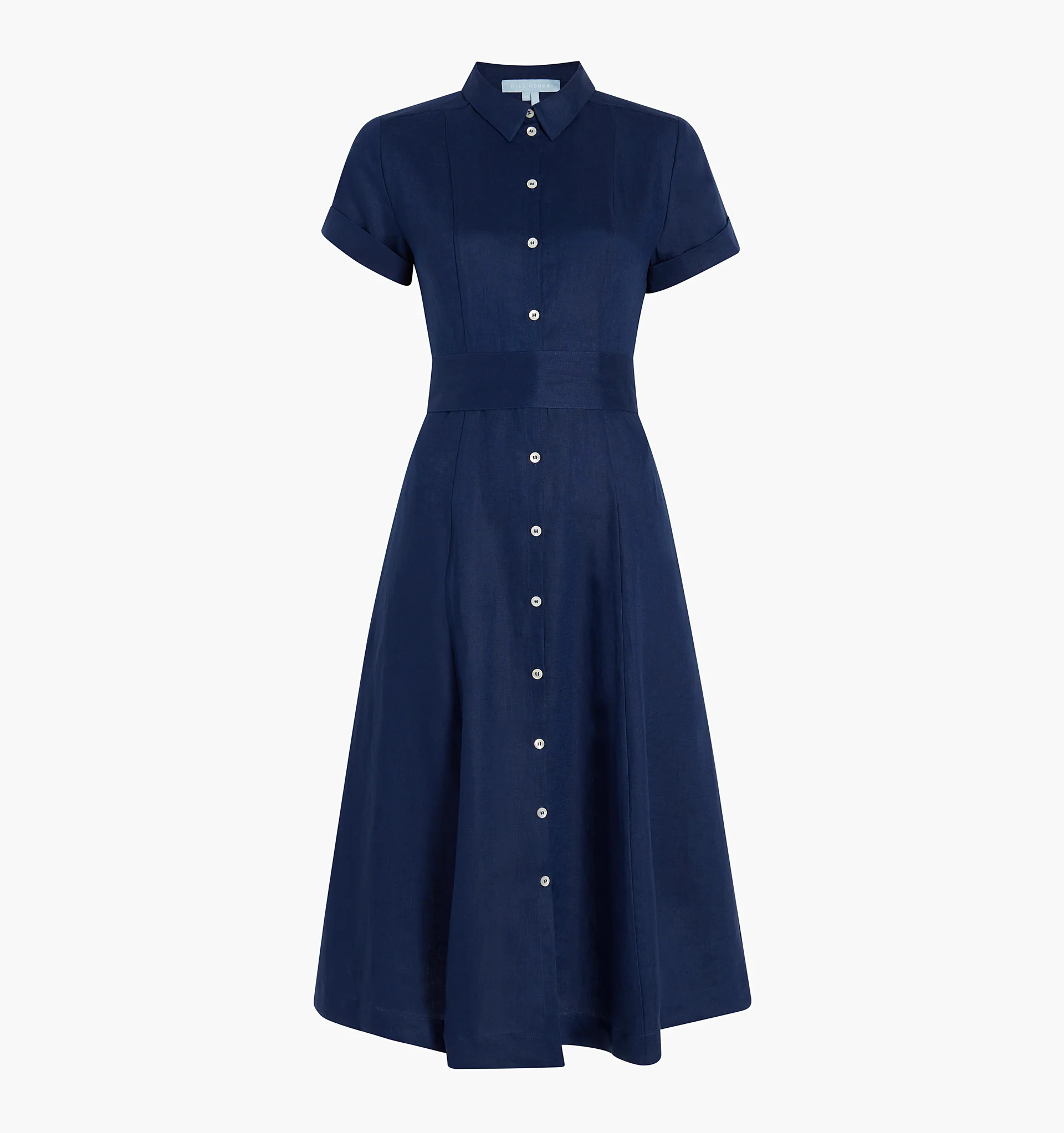 The Lily Dress - Navy Linen | Hill House Home