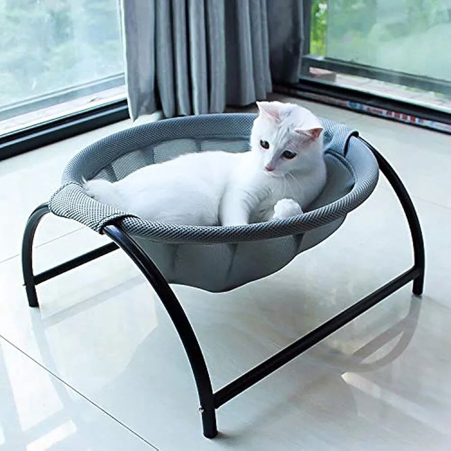 JUNSPOW Cat Bed Dog/Pet Hammock Bed Free-Standing Sleeping Bed Pet Supplies Whole Wash Stable Str... | Amazon (US)