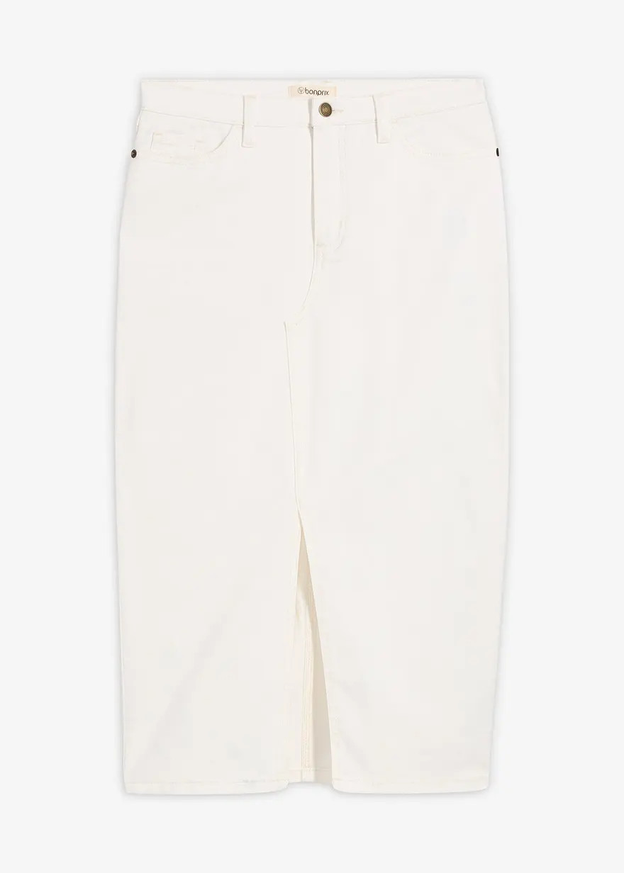 Jeansrock in Midilänge | Bonprix DE