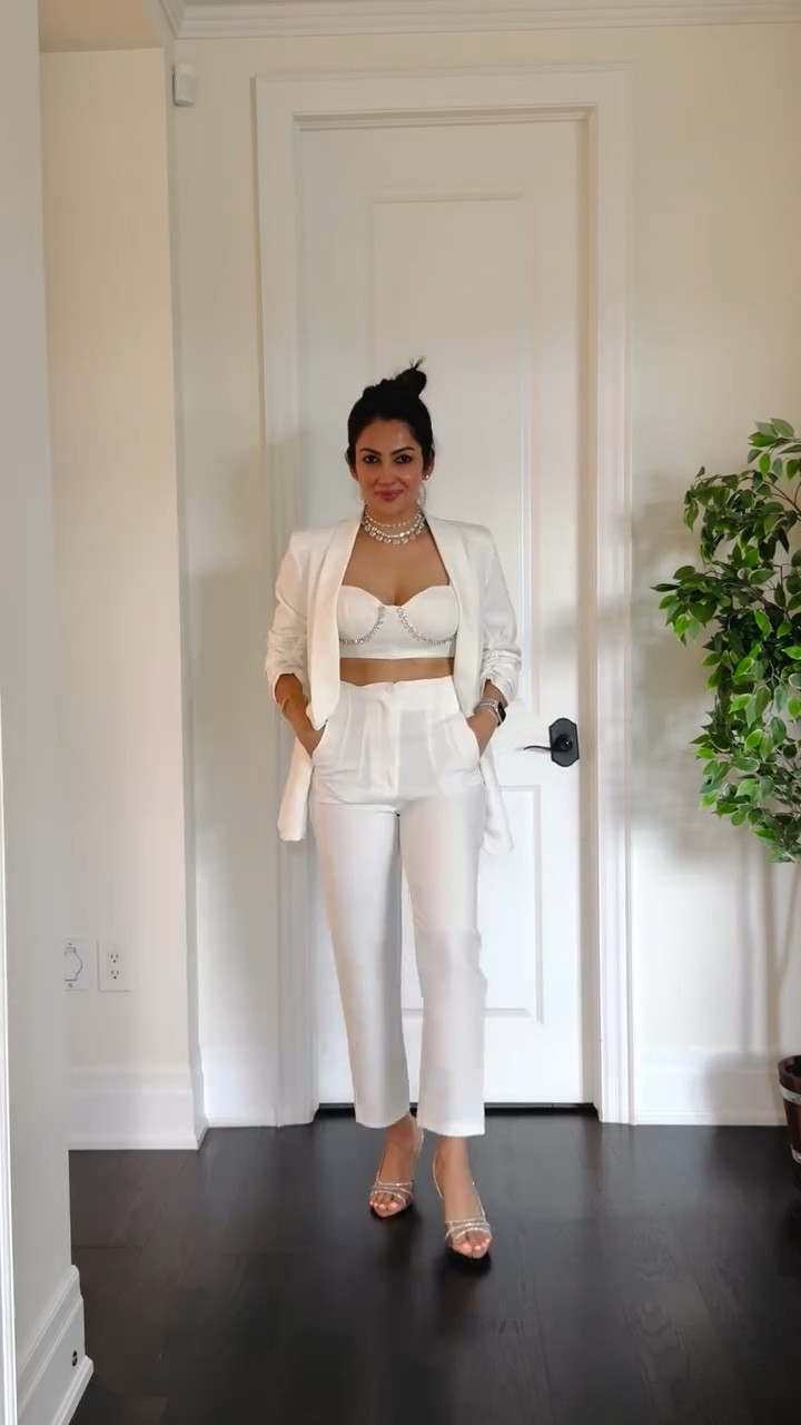 Who says a bustier crop top is just party wear? 
Drop a 🖤 for classy chic and a 🔥 for casual cool!