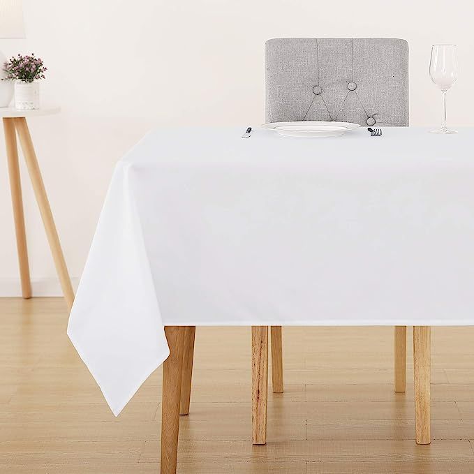 Deconovo Oxford Decorative Tablecloth Wipeable Plain Rectangle Tablecloth for Party 137x200cm(54x... | Amazon (UK)