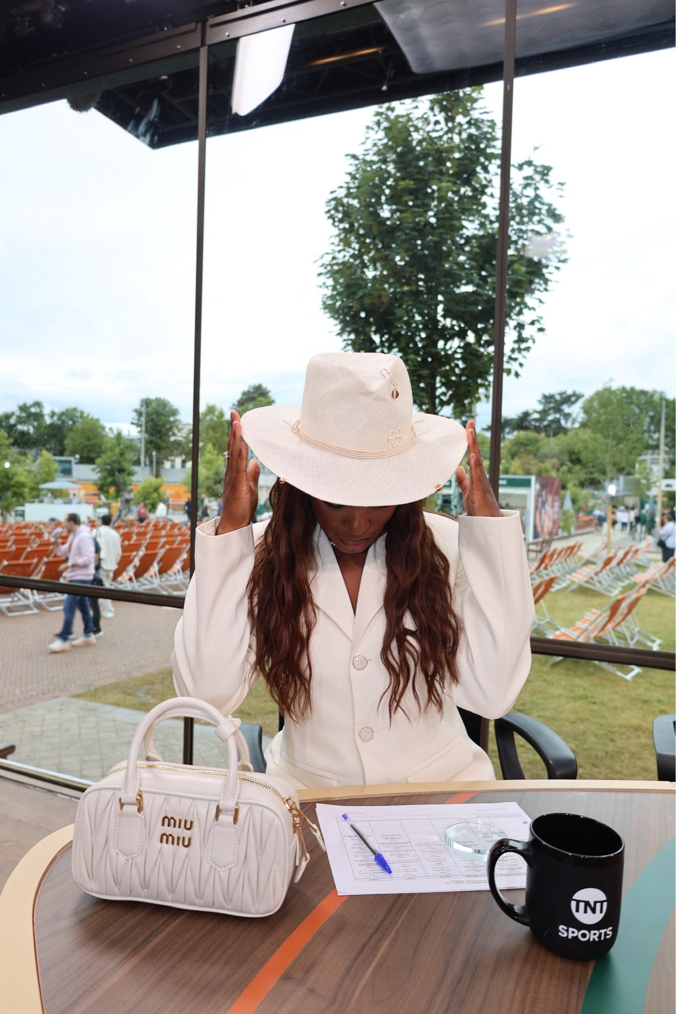 courtside chic ☀️🎾 all-white everything + that Miu Miu bag 🤍 linked on LTK! #TennisFashion #CourtStyle #AllWhite #LTKfind #LTKstyle #LTKootd #SloaneStephens 

 #LTKootd