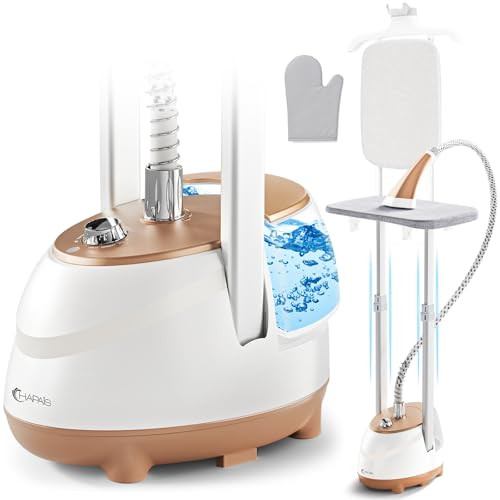 HAPAIS Steamer for Clothes,1800W Standing Garment Steamer 30s Heat-up with Adjustable Stable Doub... | Amazon (US)