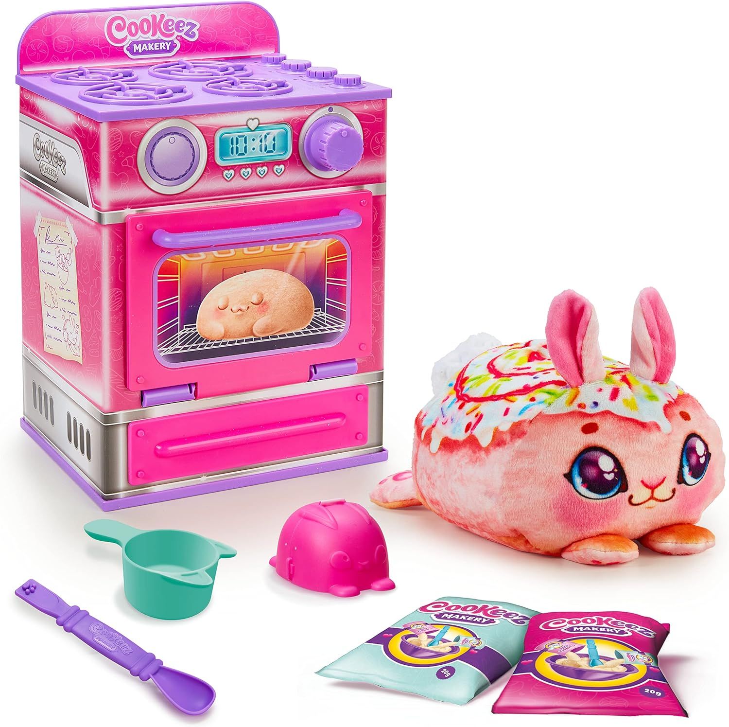 COOKEEZ MAKERY Cinnamon Treatz Oven. Mix & Make a Plush Best Friend! Place Your Dough in The Oven... | Amazon (US)