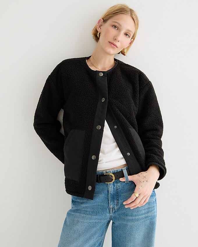 Teddy sherpa lady jacket | J. Crew US