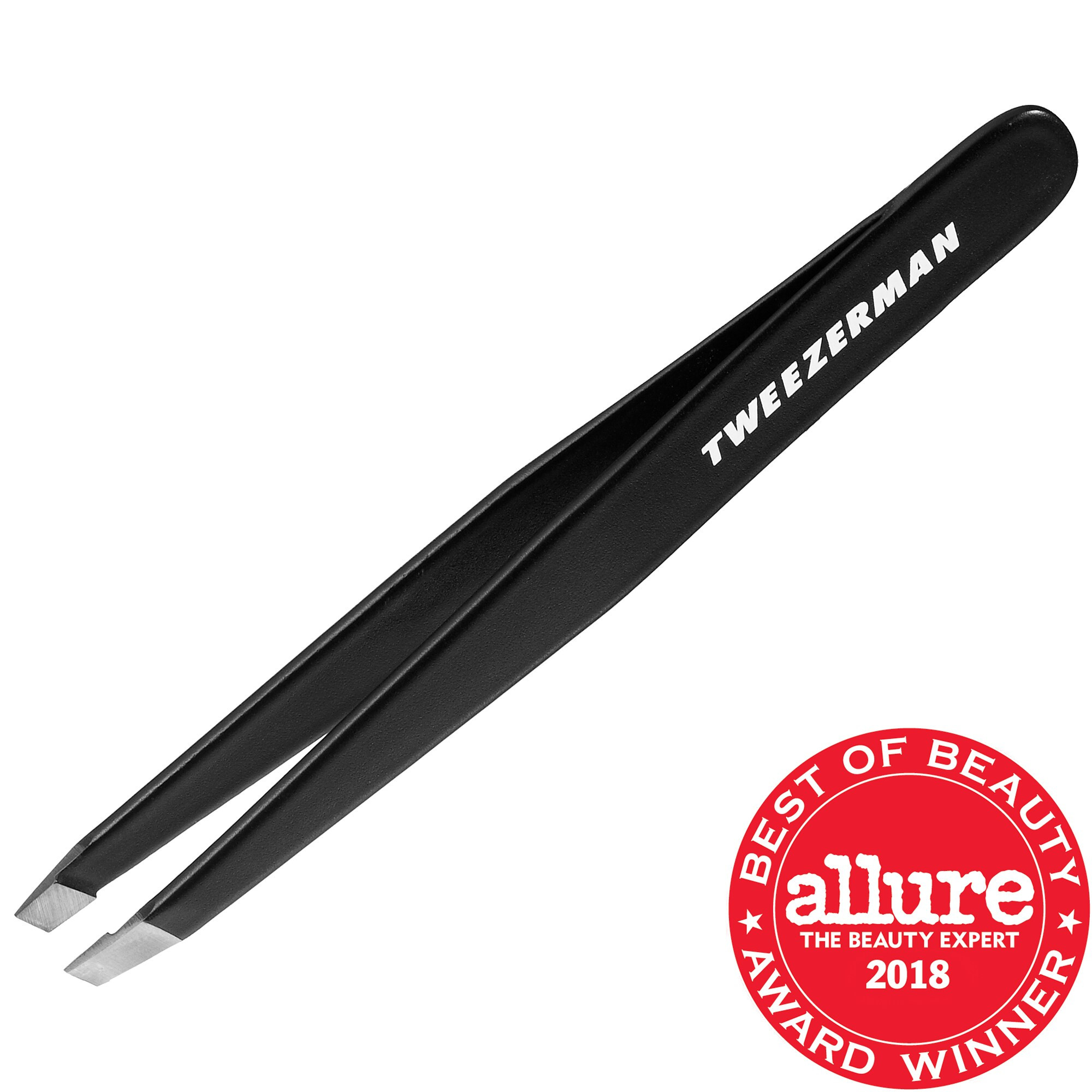 TWEEZERMAN Stainless Steel Slant Tweezer Black | Sephora (US)