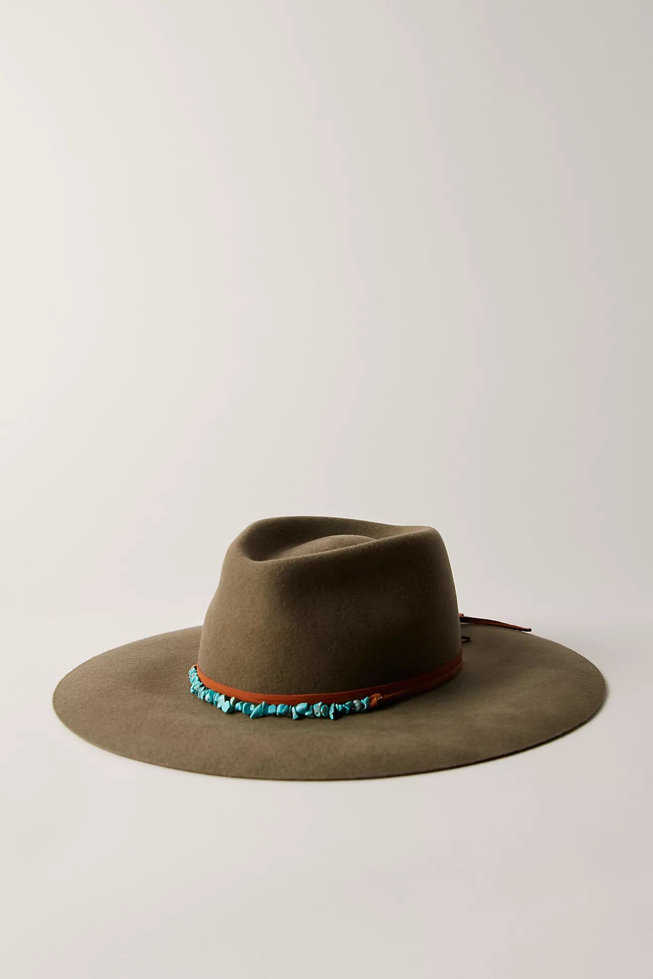 Montana Turquoise Wrap Felt Hat | Free People (Global - UK&FR Excluded)