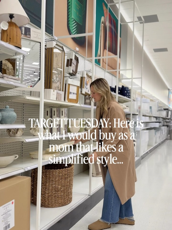 Some recent favorites at Target! I am picky and try to curate a home + style that is simple but here are some things at Target I would buy…