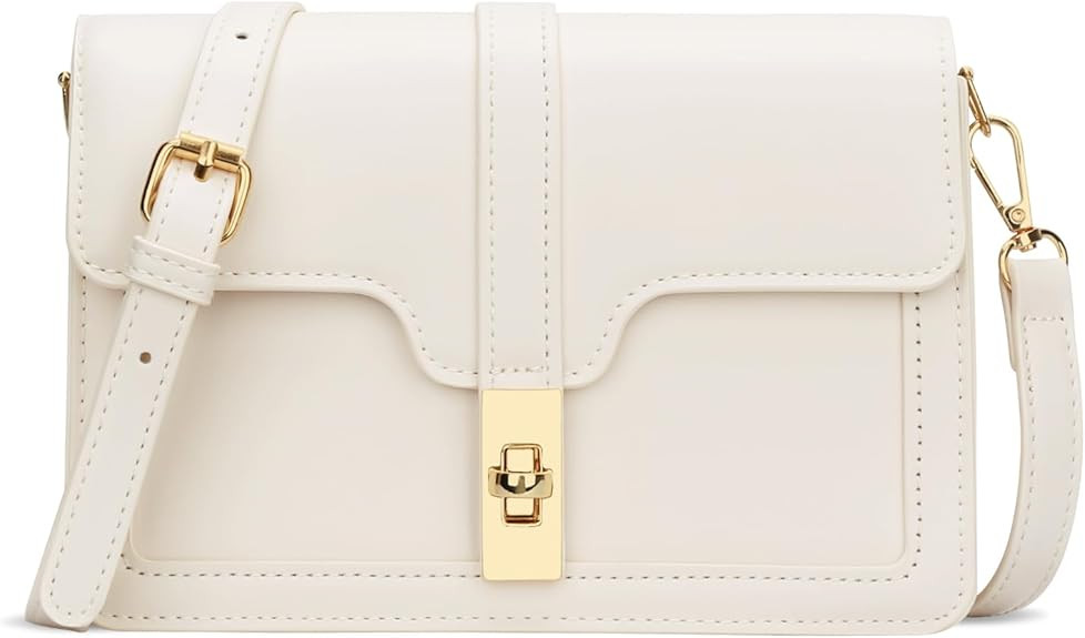 KKXIU Crossbody Bags for Women Trendy Vegan Leather Shoulder Purse with Adjustable Strap | Amazon (US)