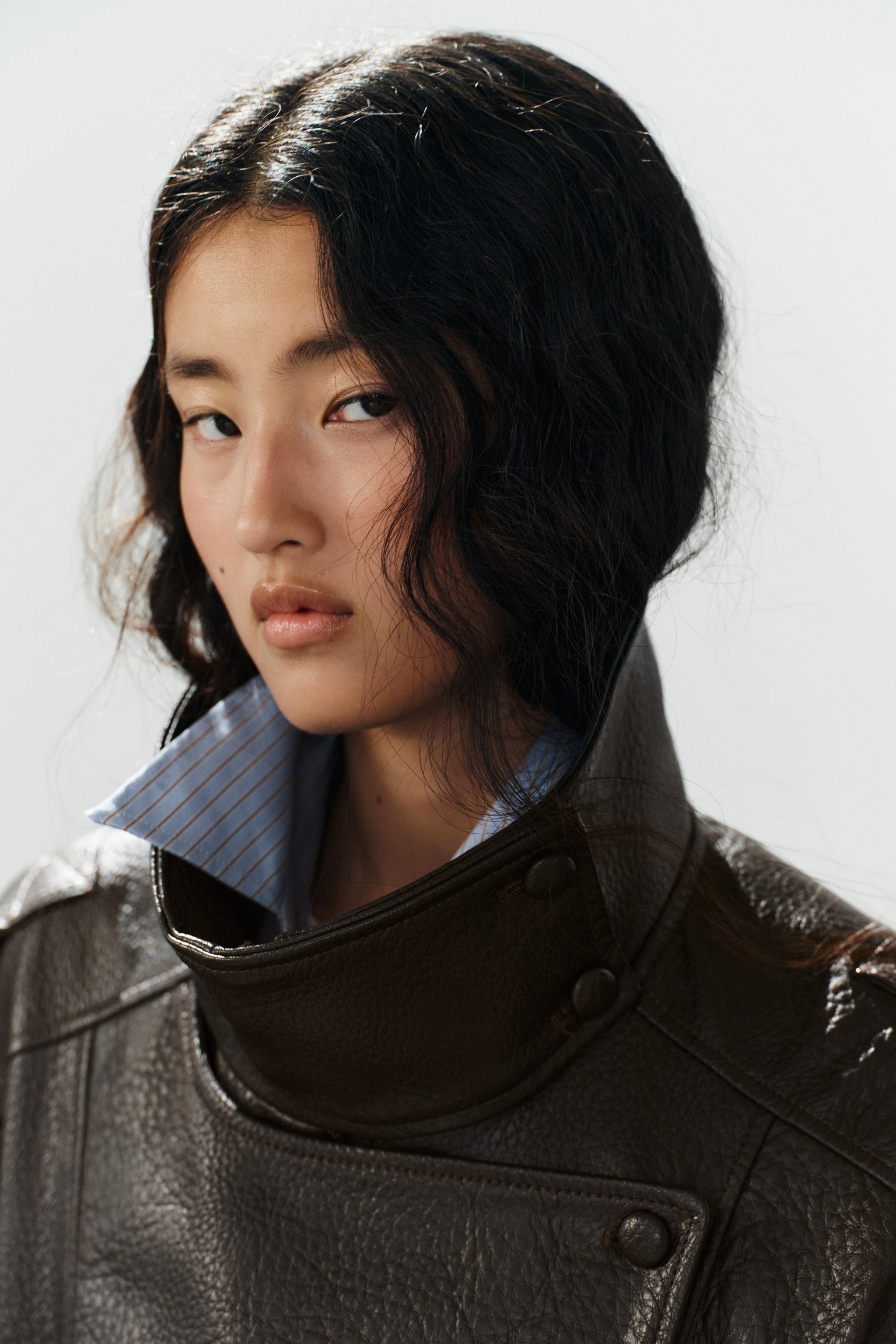 LEATHER EFFECT BIKER JACKET | Zara UK