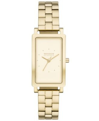 Skagen Women's Hagen Quartz Three Hand Gold-Tone Stainless Steel Watch, 22mm - Gold | Macy's