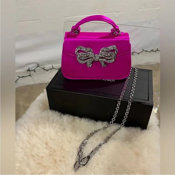Judith Leiber Couture Bow Top Satin Clutch | Poshmark