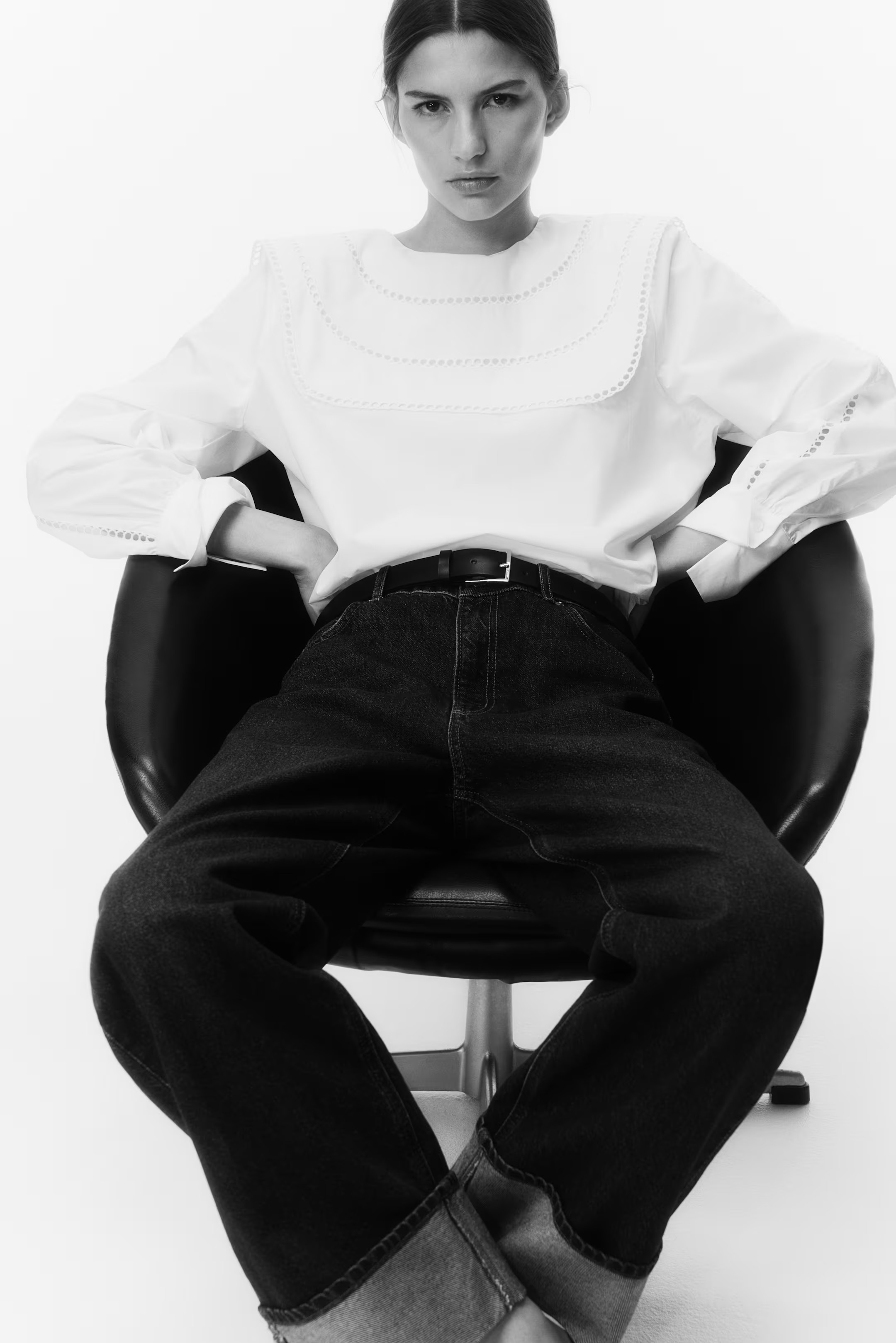 Straight turn-up jeans | H&M (UK, MY, IN, SG, PH, TW, HK)