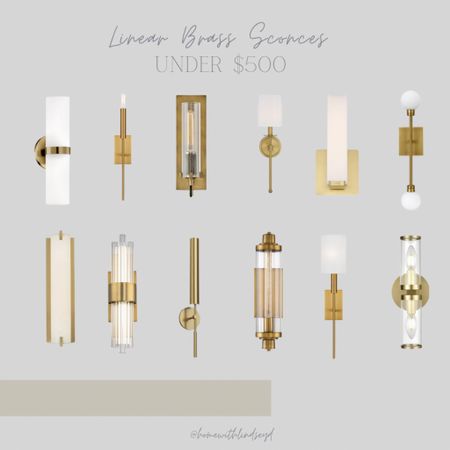 Linear Brass Sconces | Under $500

#LTKhome