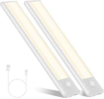 FLOWood Unterbauleuchte Küche 30 Leds, 2 Stück Led Schrankbeleuchtung, 1200 mAh Bewegungssensor... | Amazon (DE)