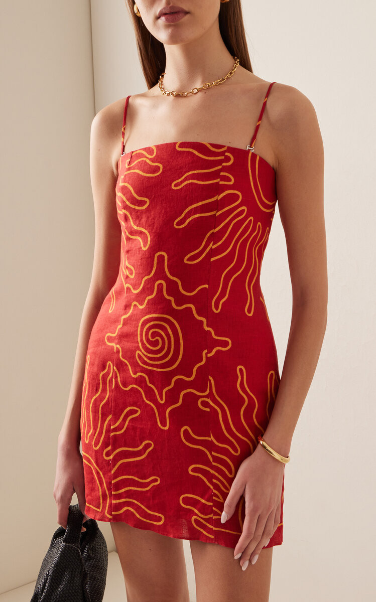 Laia Linen Mini Dress | Moda Operandi (Global)