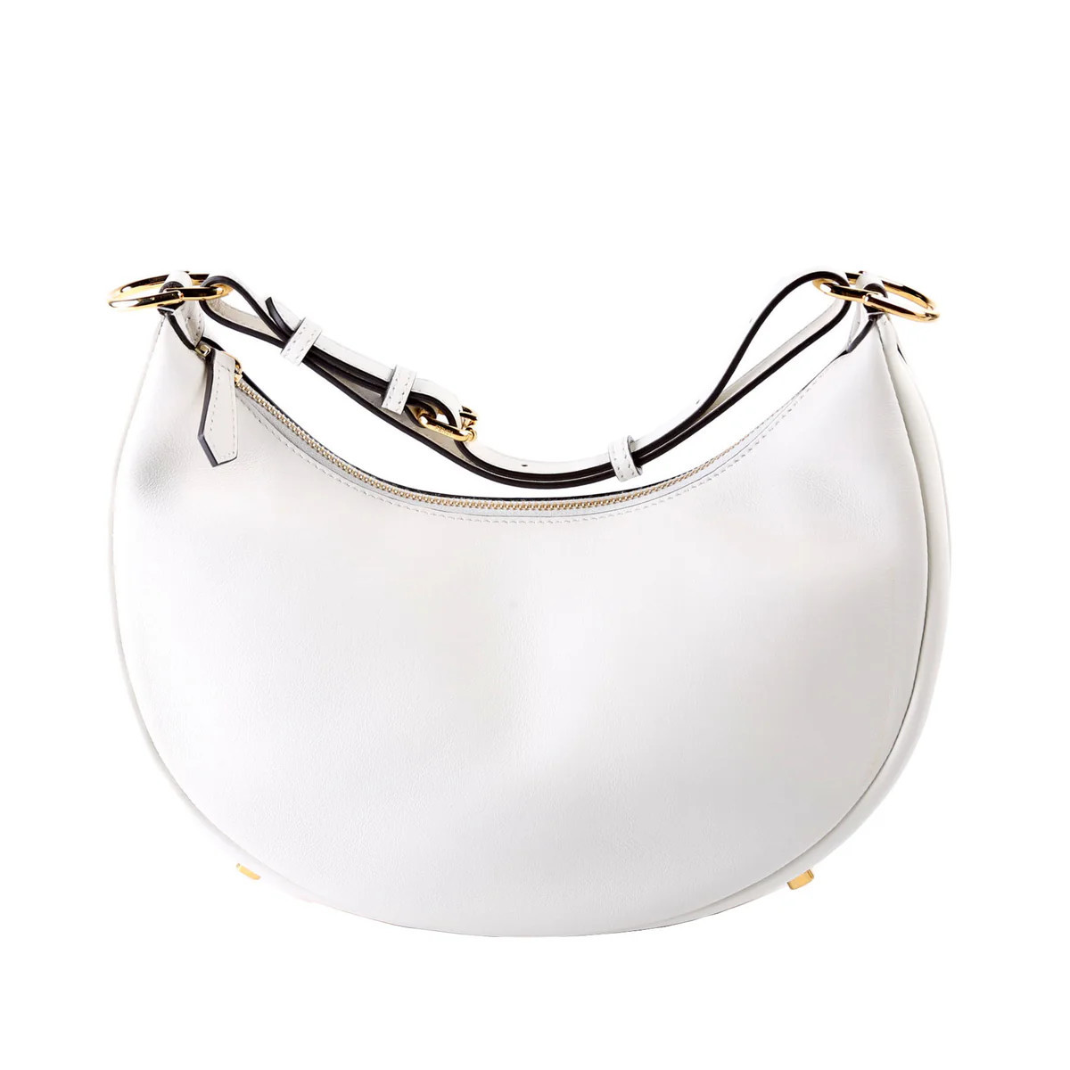 Fendigraphy Small Hobo White | Keeks Designer Handbags
