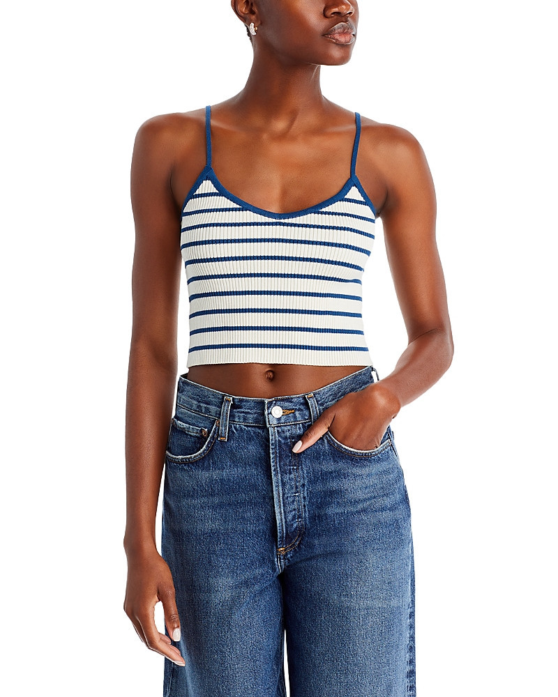 Aqua Striped V Neck Tank Top - Exclusive | Bloomingdale's (US)
