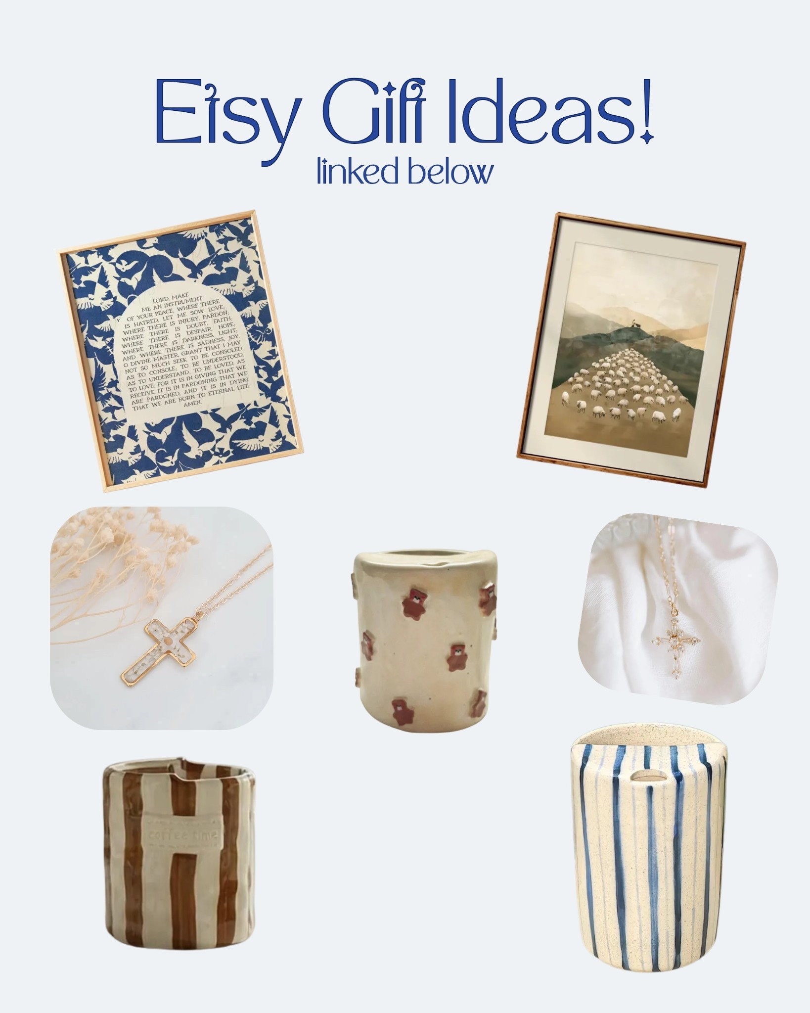 Etsy gift ideas to support artists! 



#LTKHoliday #LTKGiftGuide