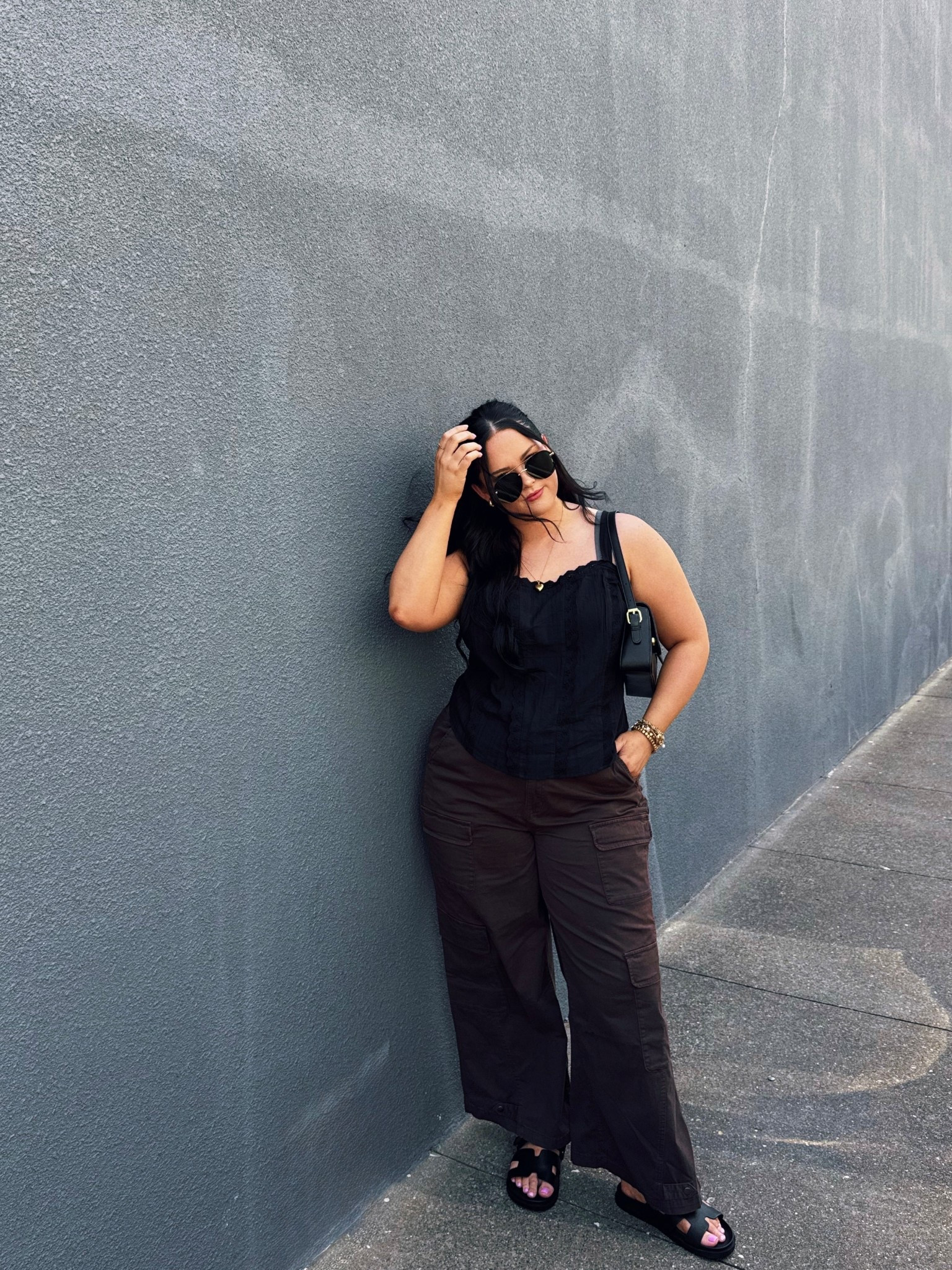 Cargo pants are cool again this just in. Wearing size 16 but I could size down if I wanted them to be more fitted in the waist. Size 1 in the top!

#LTKPlusSize #LTKMidsize #LTKStyleTip