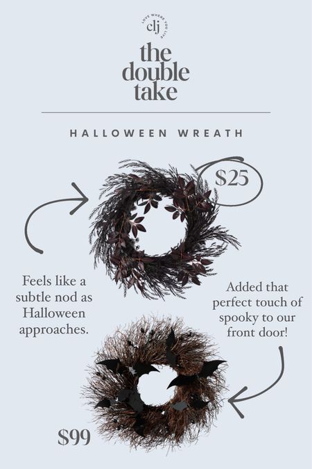 The Double Take: Halloween Wreaths

#LTKstyletip #LTKSeasonal #LTKhome