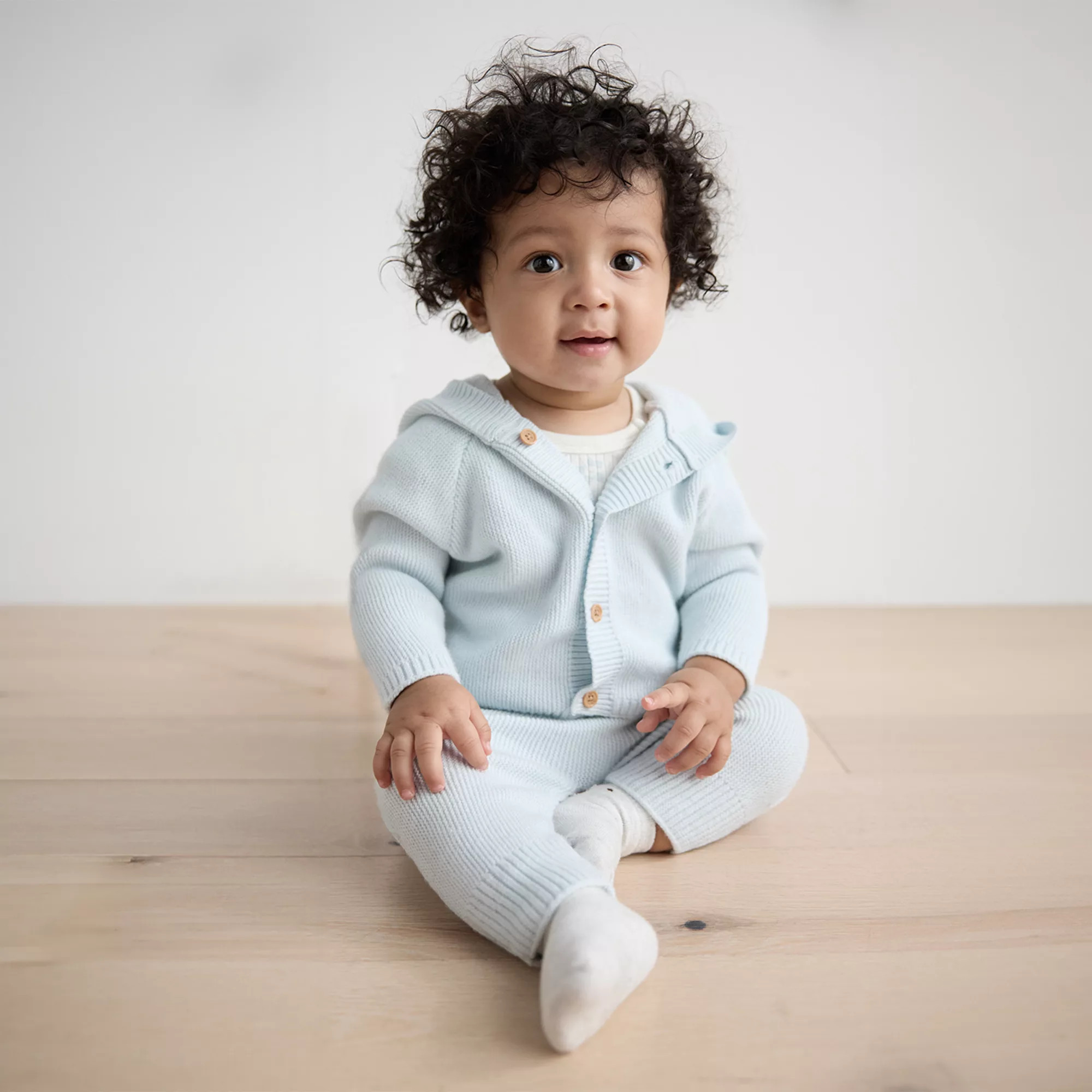 Baby Boys Just Born® 2-pc. Knit Hooded Sweater & Pants Set | Kohl's