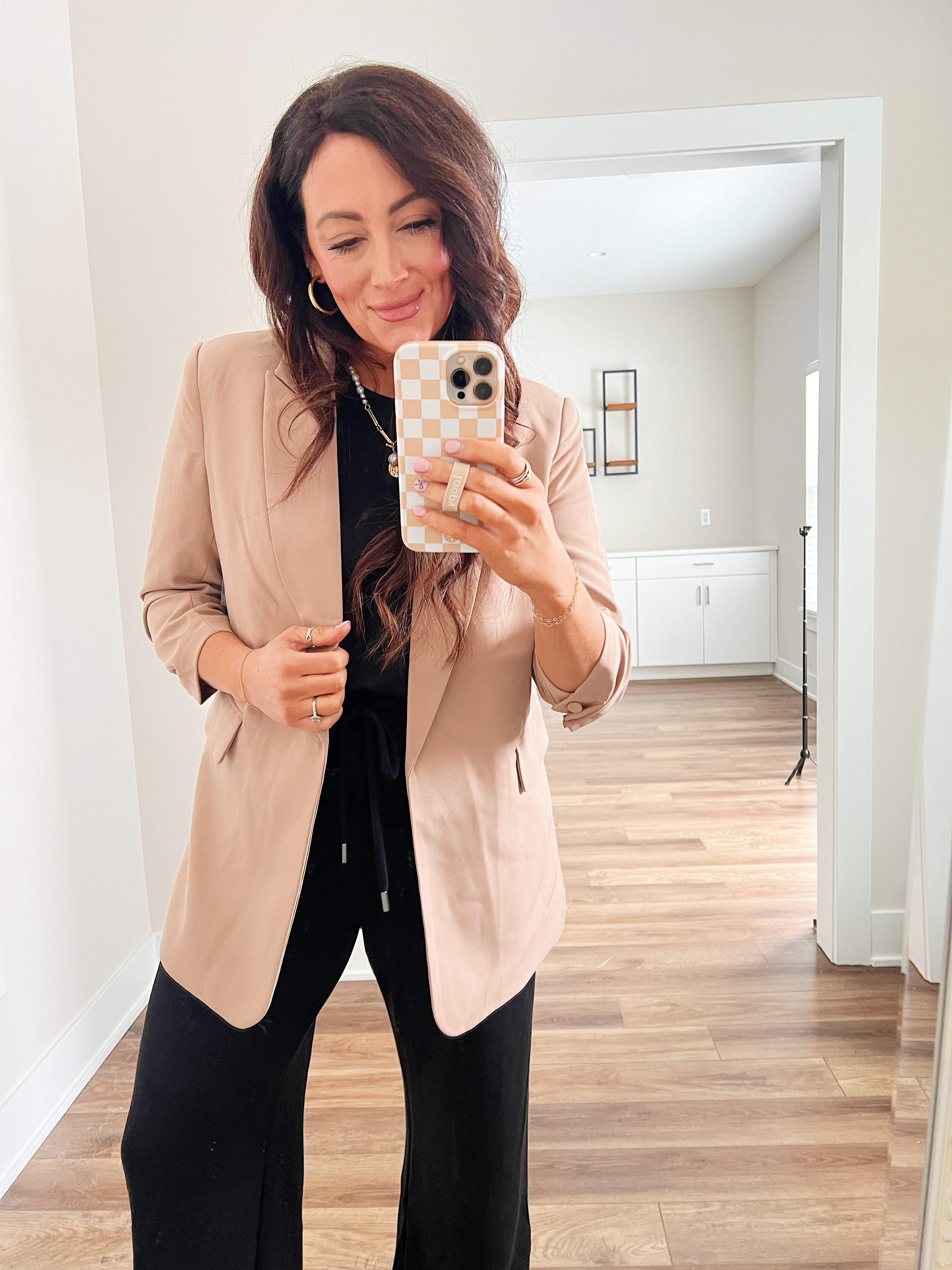 • medium jumpsuit 
• medium blazer 

#LTKFindsUnder50 #LTKOver40 #LTKStyleTip