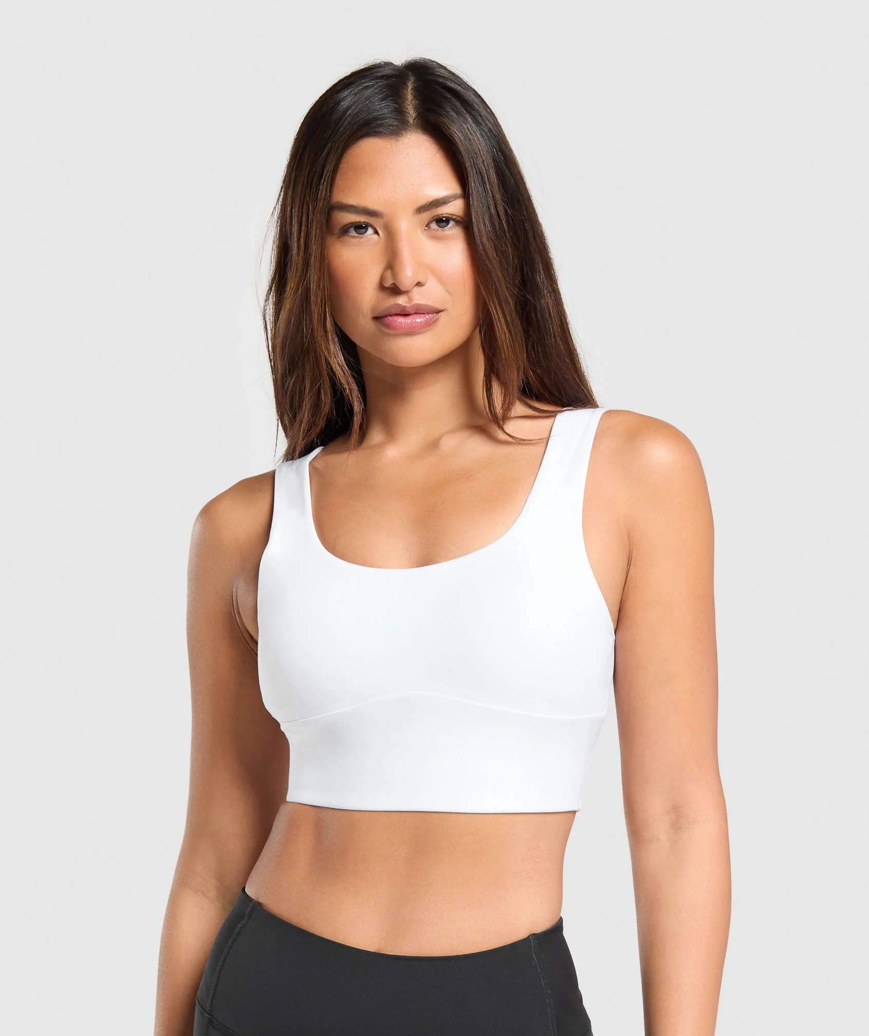 Gymshark Longline Sports Bra - White | Gymshark US