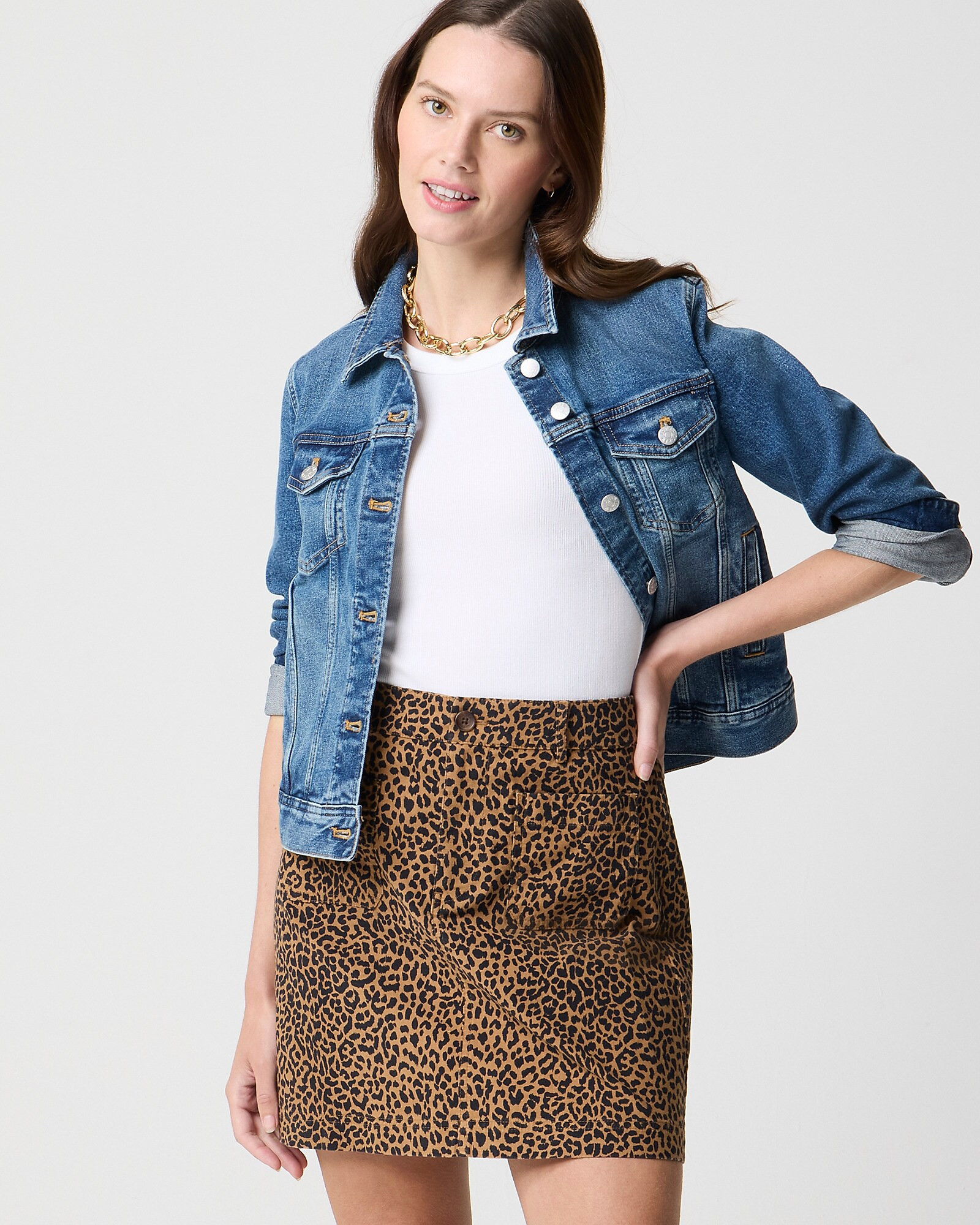Lizzie patch-pocket mini skirt | J.Crew Factory