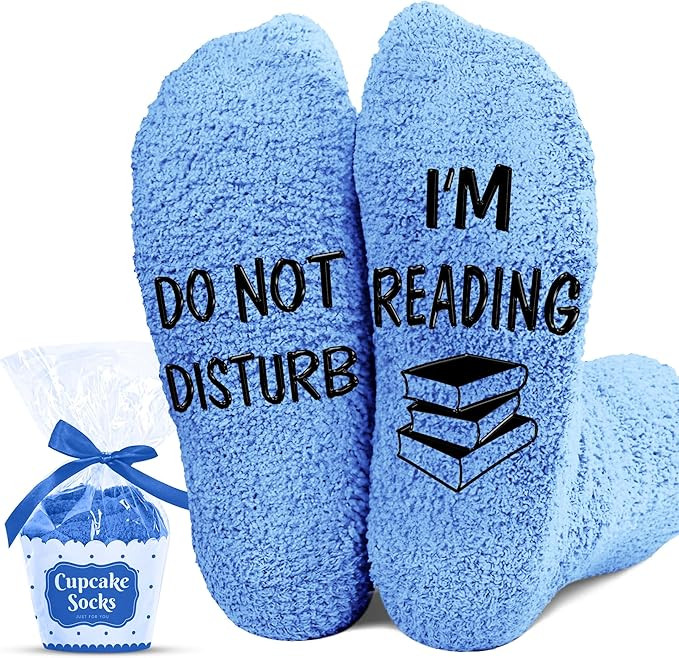 VICRAZY Book Lovers Gifts, Funny Reading Socks for Book Lovers, Cute Gifts for Readers Women, Ide... | Amazon (US)