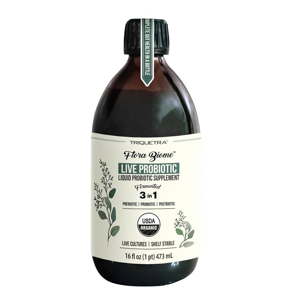 Flora Biome - Live Probiotic, Prebiotic, & Postbiotic – Organic Live-Culture – 10 Probiotic S... | Amazon (US)