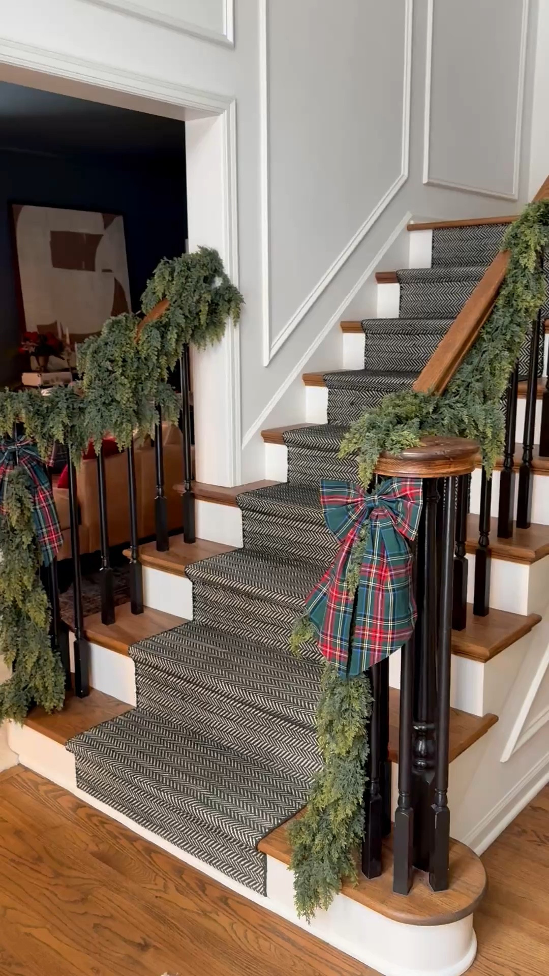 These are the four garlands on my mantle currently. 🎄✨🎁 

#LTKHome