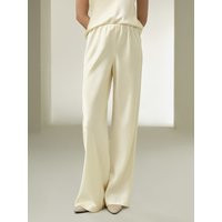 LILYSILK Silk Pants for Ladies - Lily White Natural Silk - Non-Toxic Dyes Elasticised Waistband Bottoms Petite 10 | LilySilk