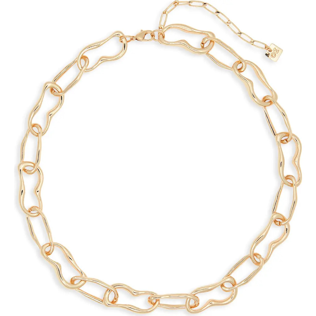 Open Edit Wavy Link Necklace in Gold at Nordstrom | Nordstrom