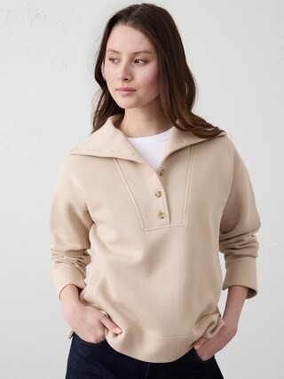 Knit Oversized Sweatshirt | Banana Republic Factory