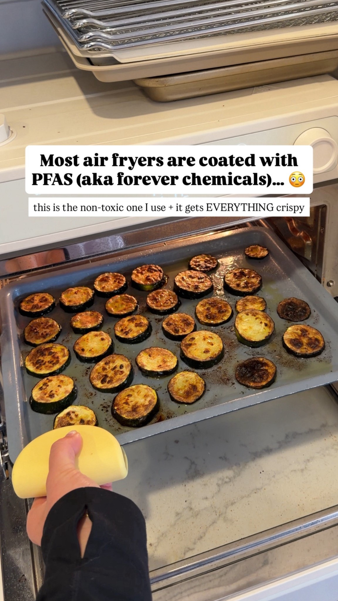 Non-toxic air fryer alternative that actually gets everything crispy 🙌

If you’re still using an air fryer with nonstick coating (PFAS), this is your sign to switch. I use this instead + it cooks zucchini, potatoes, and everything else perfectly every time.

#nontoxicliving #airfryer #kitchenessentials 

#LTKHome #LTKgrwm #LTKfoodie