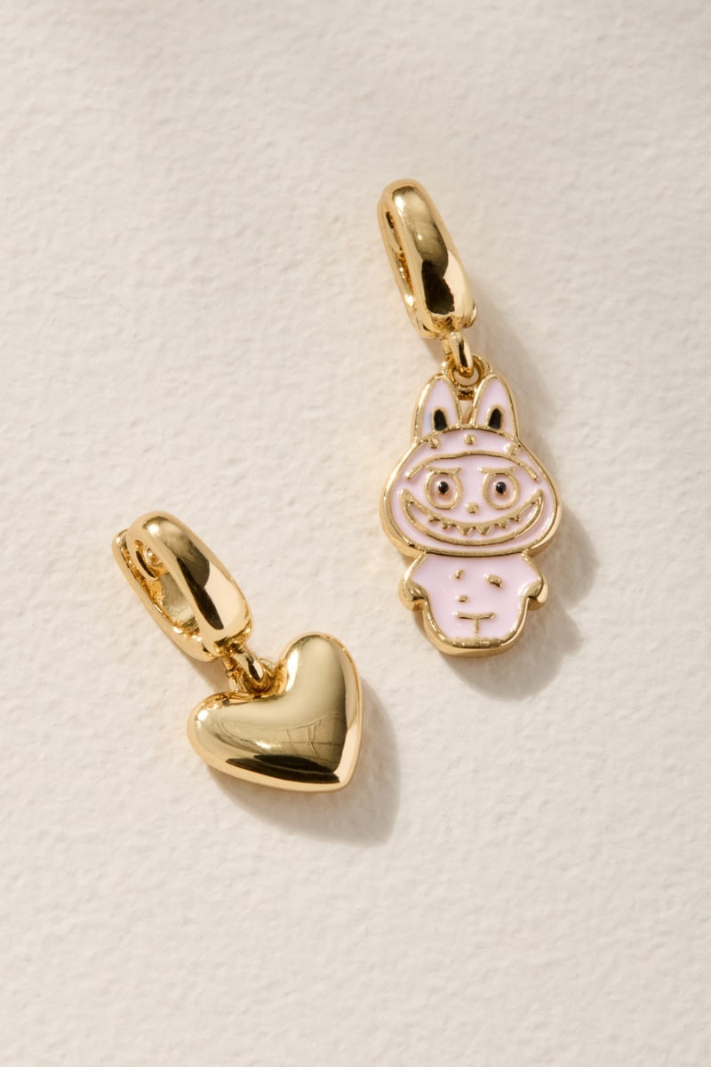 Monster and Heart Charm Set | Francesca's