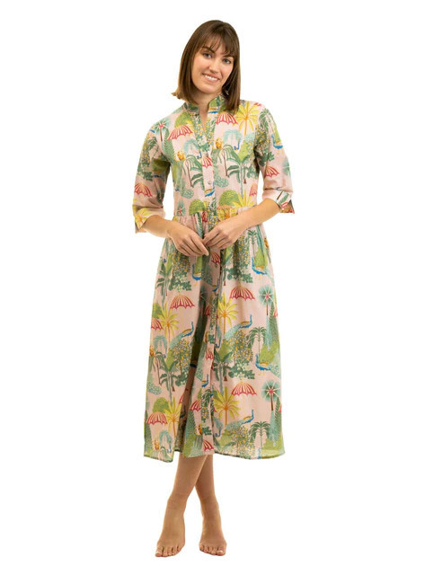 The Valerie Dress | Pink Birdcage | Beau & Ro