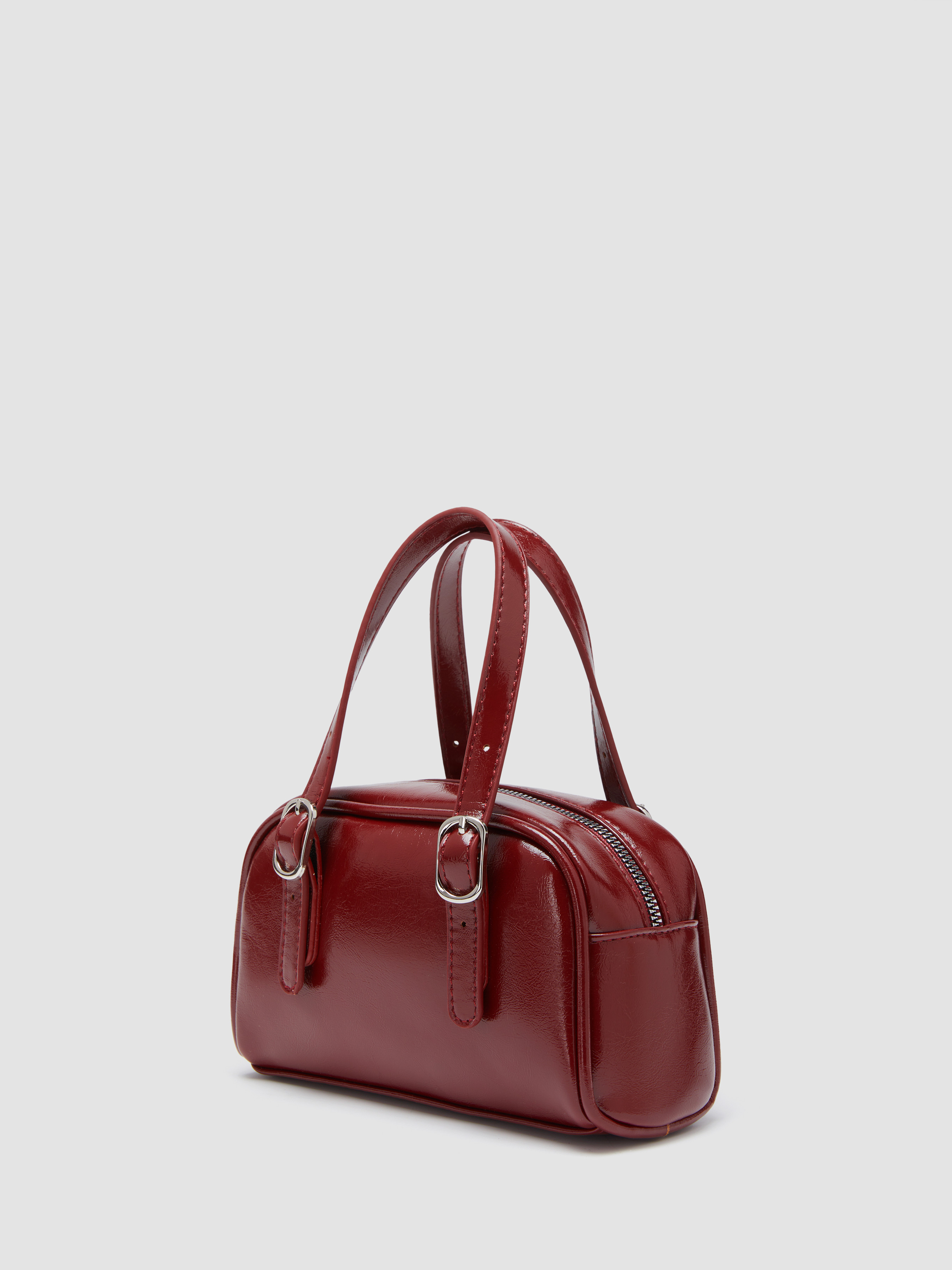 Faux Leather MINI FAUX LEATHER BOSTON BAG For Work | Cider
