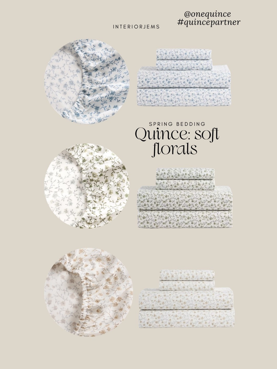 The floral bedding from @onequince is such a beautiful way to add a soft seasonal update without overwhelming the space. The prints are delicate and subtle, not busy, which makes them easy to layer with solids and textured quilts.

They feel fresh for spring but still classic enough to use year-round. If you want something more interesting than plain sheets while keeping a refined, neutral look, these are a really pretty option.

#quincepartner


#LTKSaleAlert #LTKHome