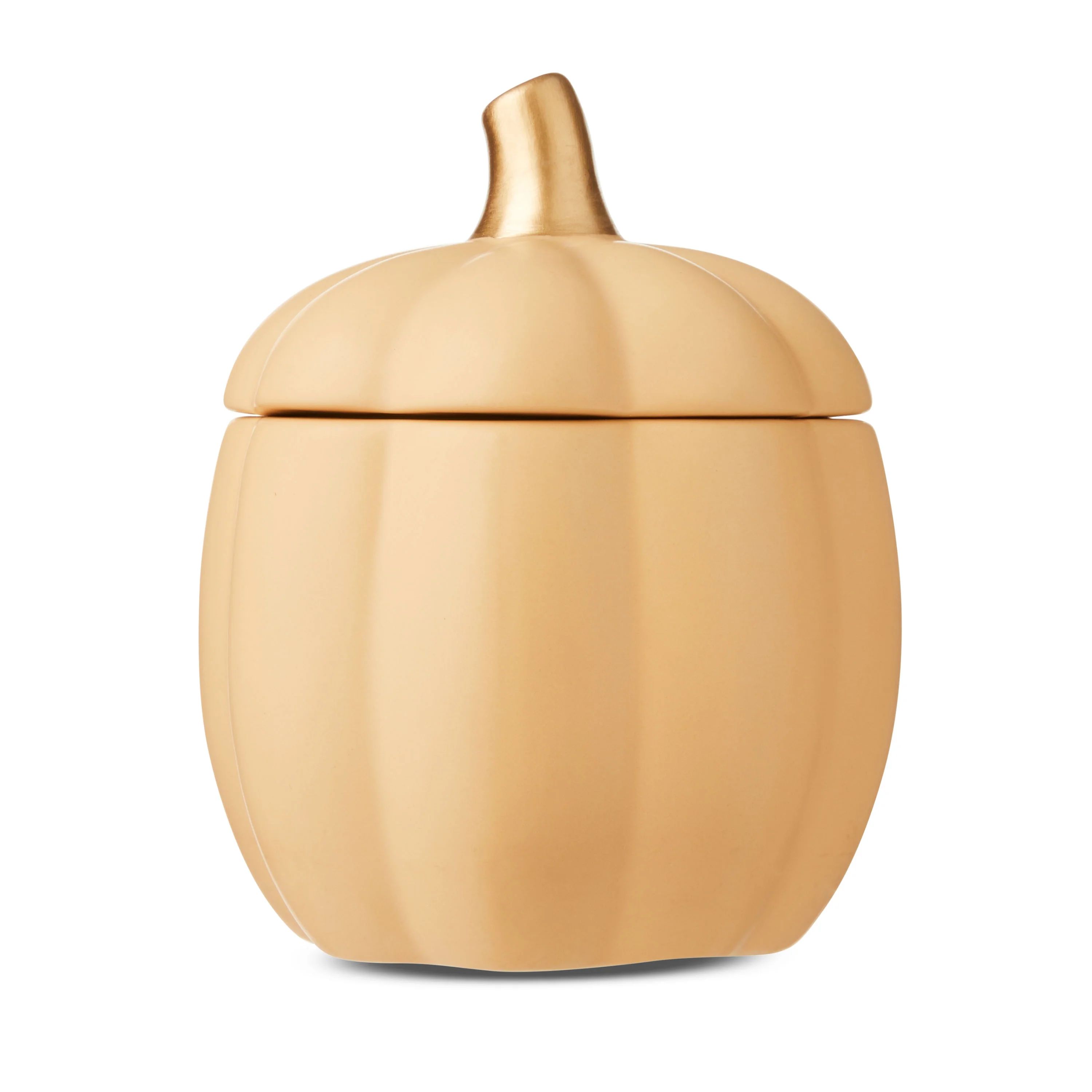 Harvest Orange Ceramic Pumpkin Jar, 7", by Way To Celebrate | Walmart (US)