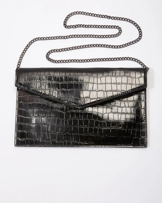 Boujee Croc Envelope Clutch | VICI