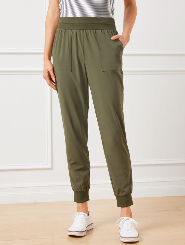 Lightweight Woven Stretch Joggers | Talbots