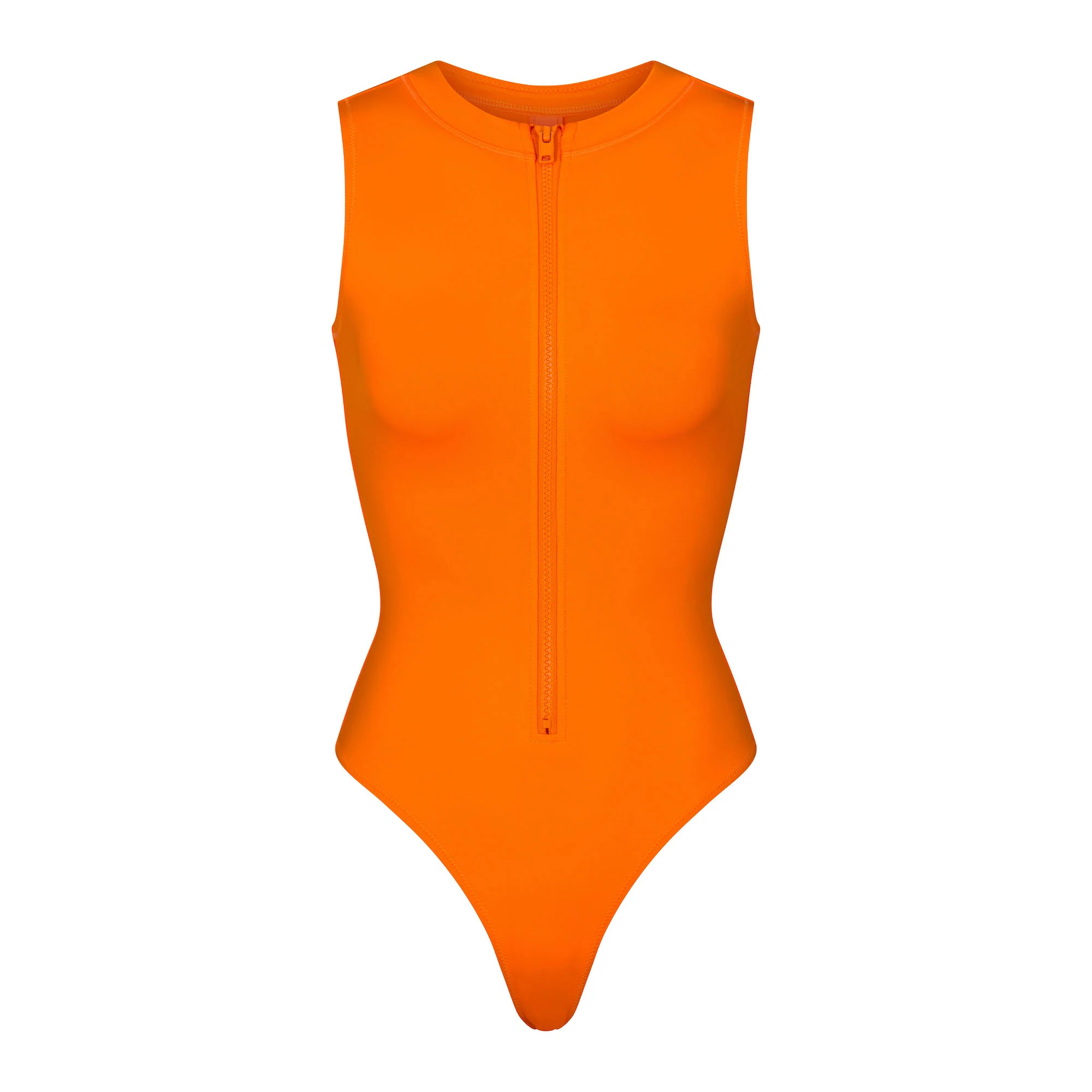 SWIM ZIP FRONT SLEEVELESS ONE PIECE | SKIMS (US)