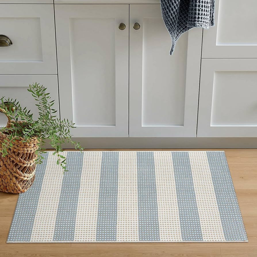 OJIA Front Door Mats Outdoor 24"x35" Machine Washable Indoor Outdoor Rugs Doormat Cotton Woven En... | Amazon (US)